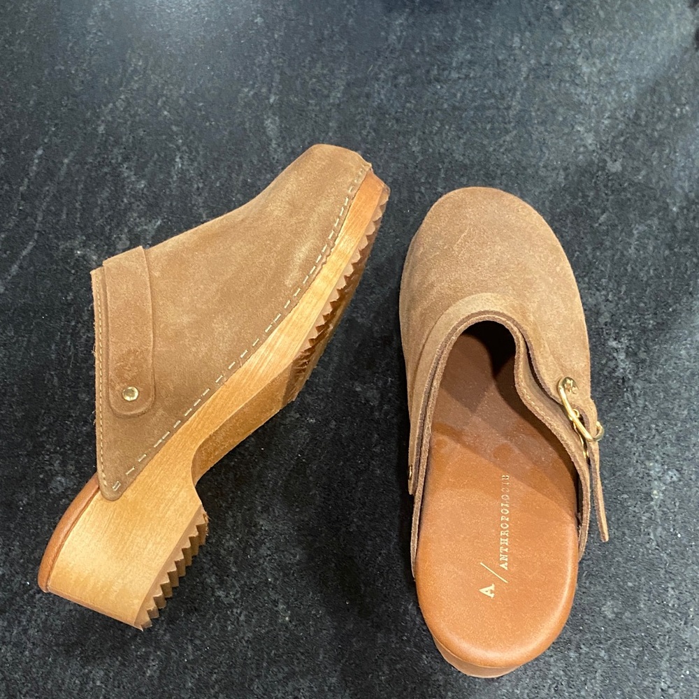 Anthropologie Tan Leather Footwear